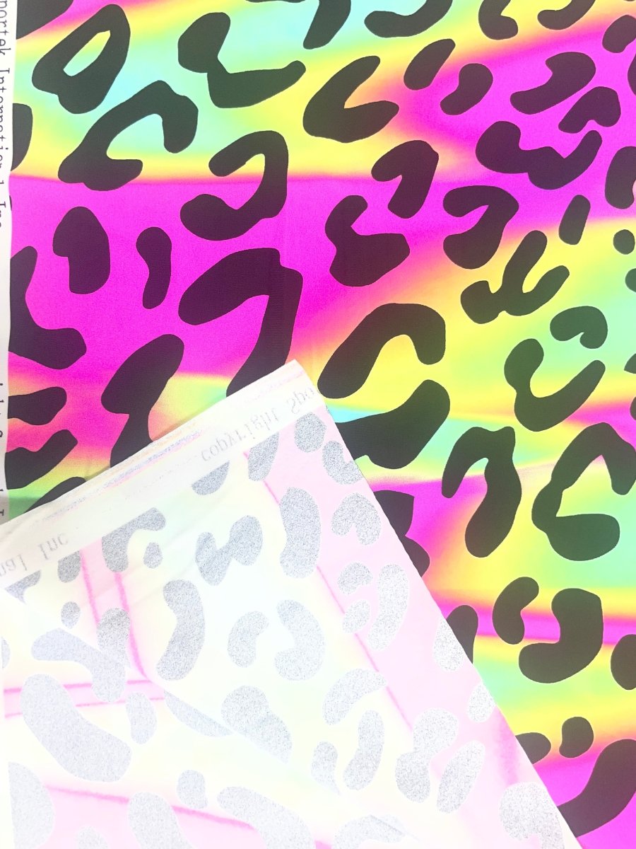 SP-NP2819 80% Nylon 20% Spandex Rainbow Animal Print 59/60 - Spandexbyyard