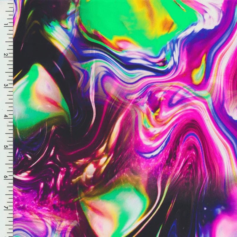 SP - NP90018 Lava Pool Nylon Spandex Digitally Wet Print - Spandexbyyard