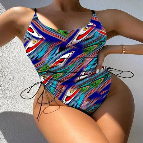 SP - NP90023 Aquatic Blue Nylon Spandex Digitally Wet Print - Spandexbyyard