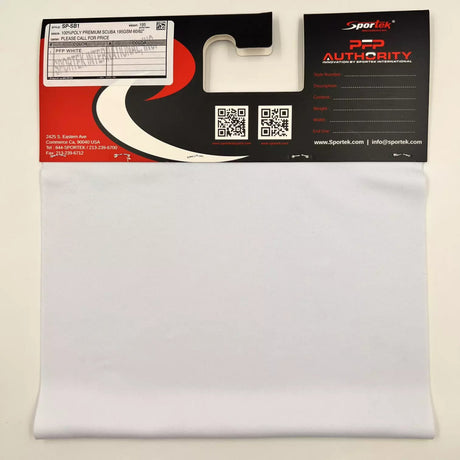 SP-SB1 Polyester Scuba Premium Quality | PFP White