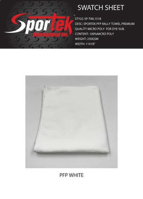 SP - TWL1518 Sportek PFP Rally Towel Premium Quality Micro Poly - Spandexbyyard