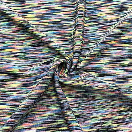 SP - X6 | Yarn - Dye Multi Color Space Dye Alpha - Tek Mid Weight with MaxDri Microblok - Spandexbyyard