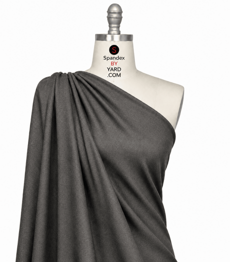 Sportek SP - SJ135 - 72 Premium Quality 100% USA Charcoal Cotton Single Jersey - Spandexbyyard - Spandexbyyard