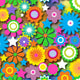 SPT 6640 Flower Stars 2 - Spandexbyyard