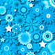 SPT 6640 Flower Stars 2 - Spandexbyyard