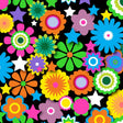 SPT 6640 Flower Stars 2 - Spandexbyyard
