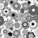 SPT 6640 Flower Stars 2 - Spandexbyyard