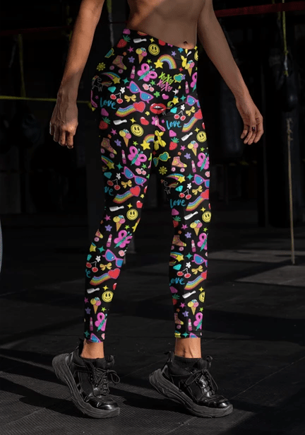 SPT - 6691 (XOXO) Printed Spandex Fabric - Spandexbyyard