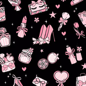 Black Fashion Animal Print Tricot Fabric