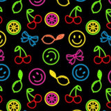 SPT - 6695 Neon Things Printed Spandex Fabric - Spandexbyyard