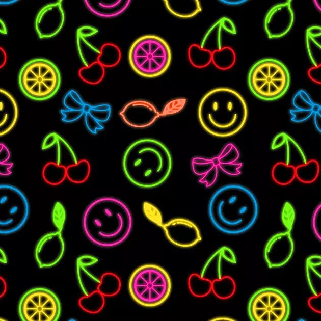 SPT - 6695 Neon Things Printed Spandex Fabric - Spandexbyyard