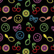 SPT - 6695 Neon Things Printed Spandex Fabric - Spandexbyyard