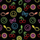 SPT - 6695 Neon Things Printed Spandex Fabric - Spandexbyyard