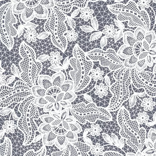 SWO1763 - 2 Printed Spandex Fabric | Lace Floral - Spandexbyyard