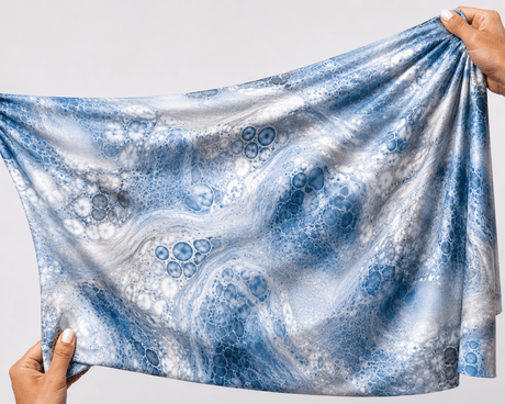 SWO1763-8 Marbled Abstract Printed Spandex Fabric – Stretch Fabric for Activewear, Swimwear & Leggings by the Yard - Spandexbyyard
