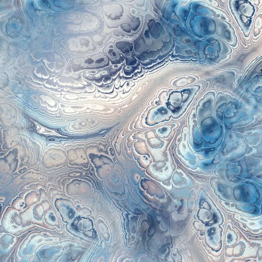 SWO1763 - 8 Printed Spandex Fabric | marbled abstract pattern - Spandexbyyard