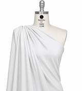 White Cotton Jersey Fabric by the Yard SP - SJ135 - 72 - Spandexbyyard