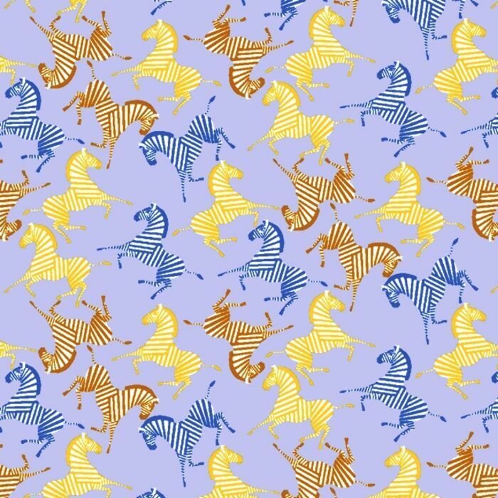 01263 Zebra Multicolor - Spandexbyyard