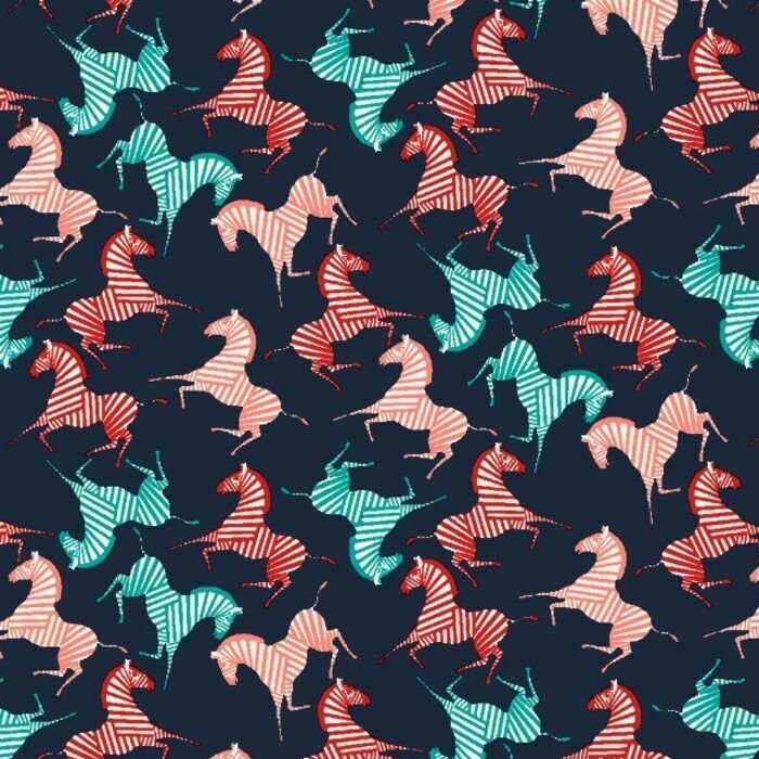 01263 Zebra Multicolor - Spandexbyyard