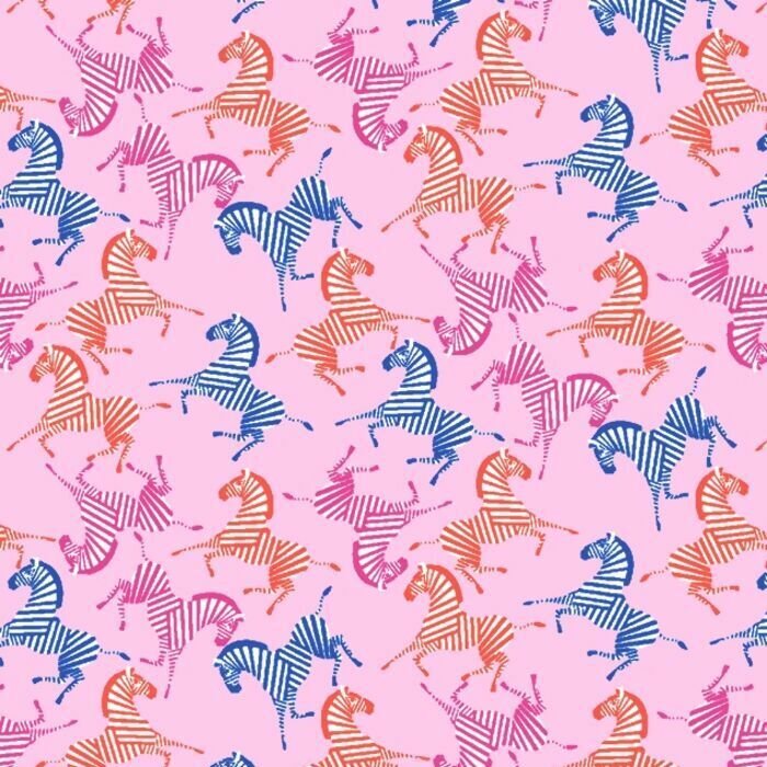 01263 Zebra Multicolor - Spandexbyyard