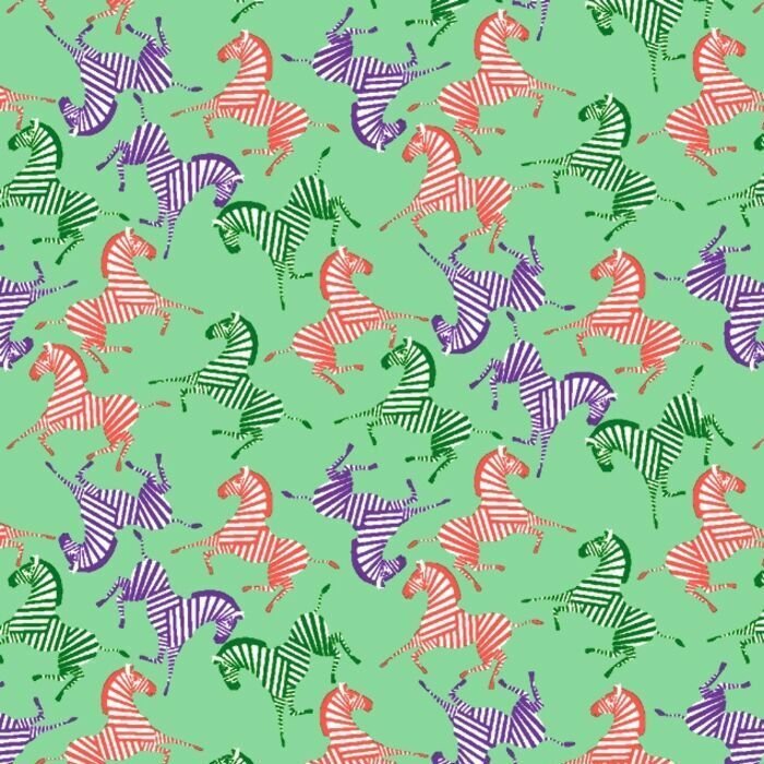 01263 Zebra Multicolor - Spandexbyyard