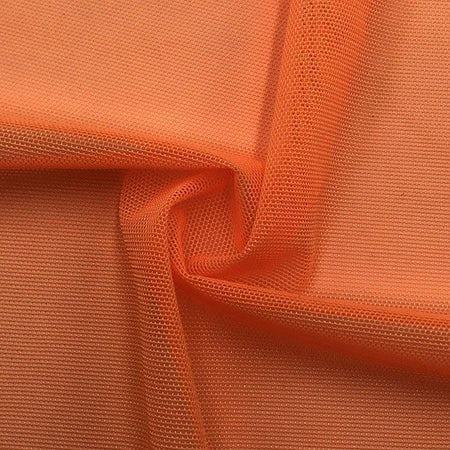 Orange Nylon/Spandex Sports Bra Fabric - 1 Yard - Porcelynne