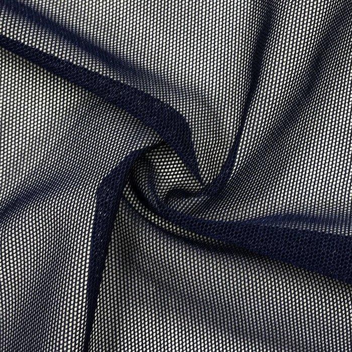 58 Black Nylon Power Mesh Fabric by The Yard - 1 Yard