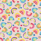 40661 Rainbow Heart Xs - Spandexbyyard