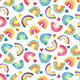 40661 Rainbow Heart Xs - Spandexbyyard