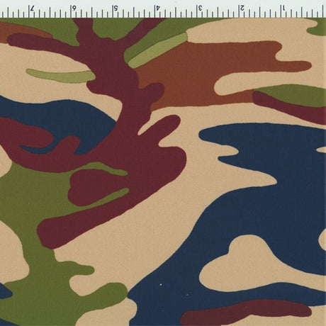 97205 - 1014 Camouflage Multicolor - Spandexbyyard