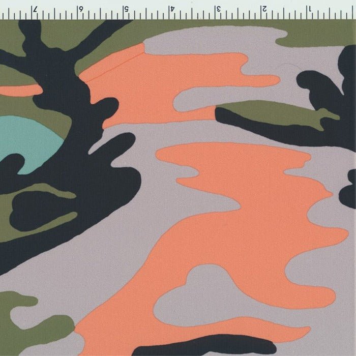 97205 - 1027 Camouflage Multicolor - Spandexbyyard