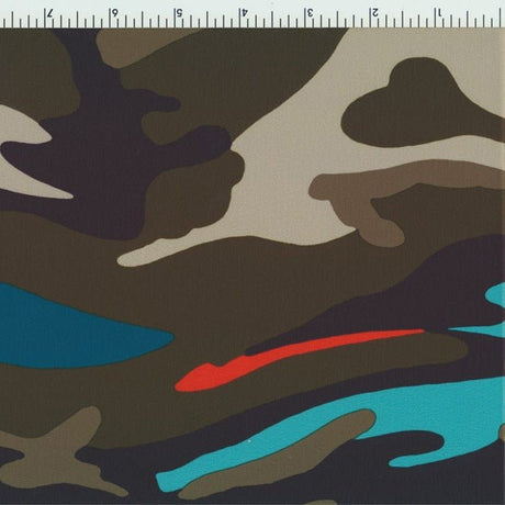 97205 - 1030 Camouflage Multicolor - Spandexbyyard