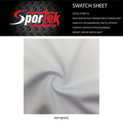 P-NFT12 Sportek Poly Spandex Tricot Sanded Soft hand PFP for sublimation 