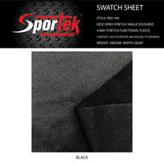 PRO-700 Pro-Stretch Spandex With Nylon Face ThermalSpandex, Spandex Fleece Pro-StretchSpandexByYard/SportekSpandexbyyard