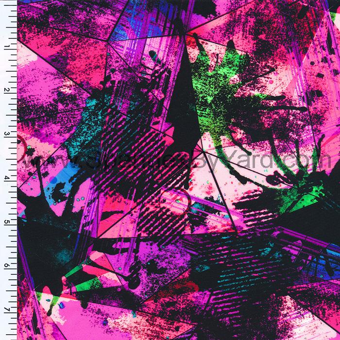 SP-NP2622 Color Dance Nylon Spandex Digitally Wet PrintSpandex, Wet PrintSpandexByYard/SportekSpandexbyyard