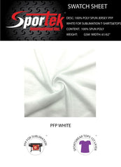 SP-SJ185 | Spun poly soft hand T-shirt Jersey PFP white for sublimation with cotton hand feelSpandex, Stretch MeshSpandexByYard/SportekSpandexbyyard