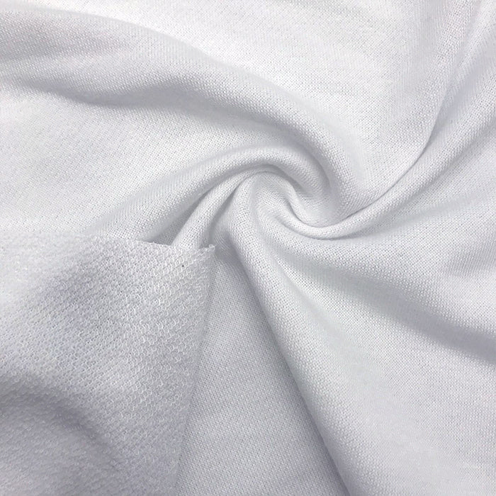 SP-FT55 Sportek Spun Poly Heavy French-Terry PFP White for SublimationSpandex, Nylon Spandex SolidsSpandexByYard/SportekSpandexbyyard