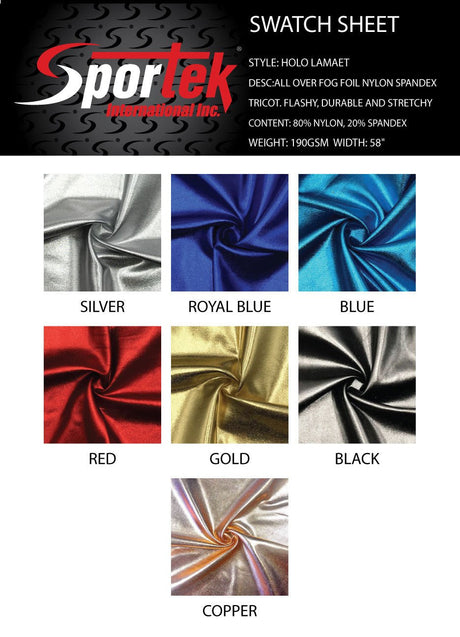 Holo Lamae Sportek All Over Fog Foil Nylon Spandex Tricot | Dance Wear | Party Design - Spandexbyyard