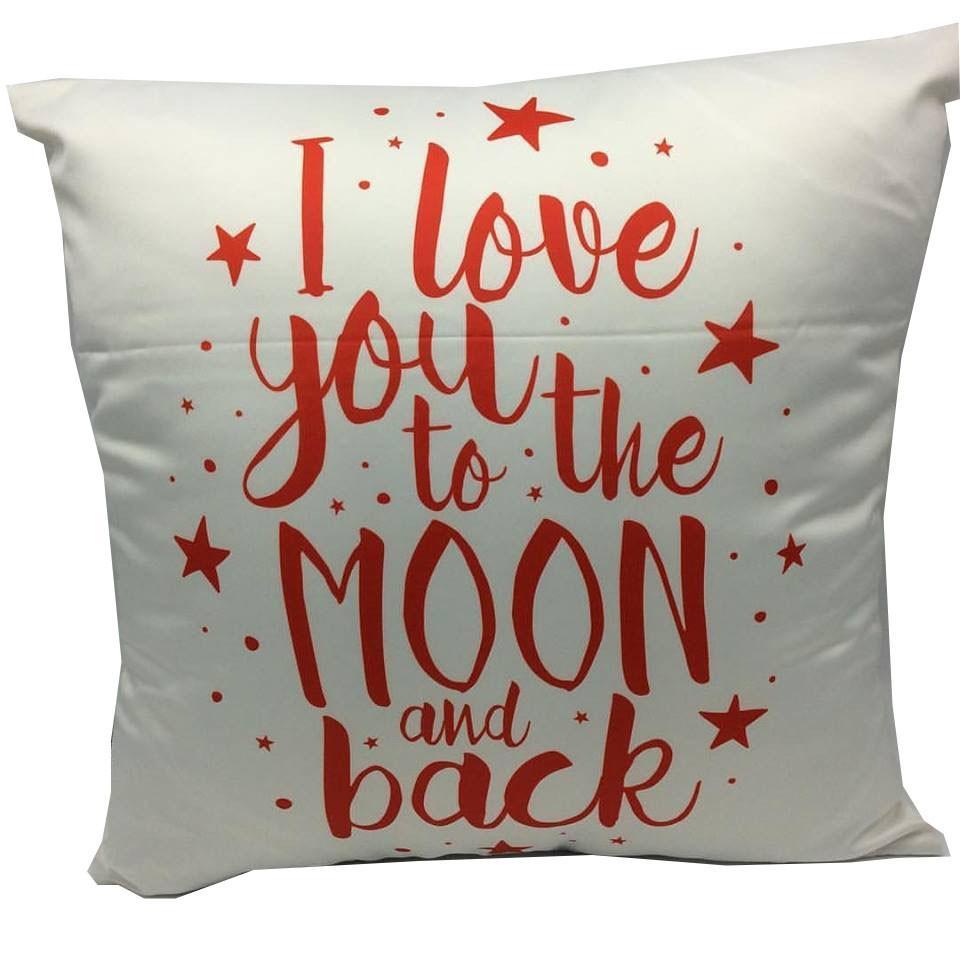 Throw Pillow Case Cover I Love You To The MoonPillowHome DecoSpandexbyyard