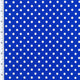 Mini Poco Dot Tricot White Royal Blue Printed Spandex - Spandexbyyard
