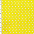 Mini Poco Dot Tricot White Yellow Printed Spandex - Spandexbyyard