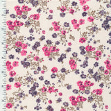 P - 10019 White Pink D violet Sportek Poly Spandex Tricot Sanded Soft hand "Nafta Certified" - Spandexbyyard