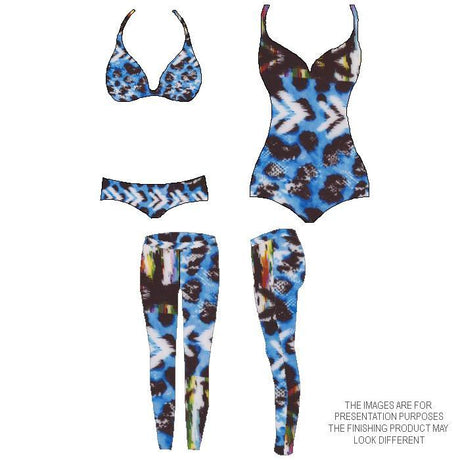 P - SPT04 | abstract, rainbow, multi - color, Printed Spandex - Spandexbyyard