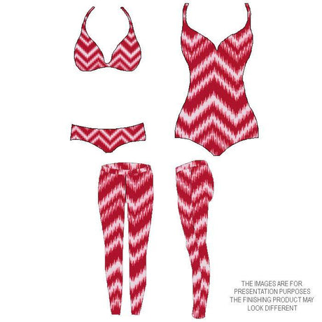 P - SPT10 - 07 | chevron, Printed Spandex Printed Spandex - Spandexbyyard