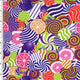 P - SPT105 - 2 | candy, geometric, abstract, Printed Spandex - Spandexbyyard