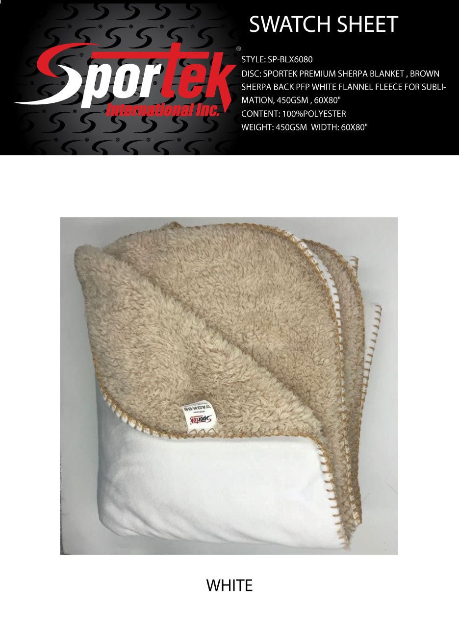 SP - BLX6080 Sportek Premium Sherpa Blanket - Spandexbyyard