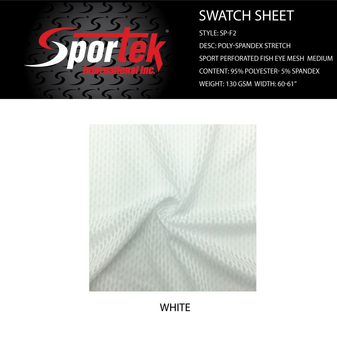 SP-F2 | Poly Spandex Stretch Sport Perforated Fish Eye Mesh