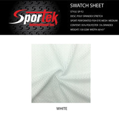 SP-F2 | Poly Spandex Stretch Sport Perforated Fish Eye Mesh MediumSpandex, Stretch MeshSpandexByYard/SportekSpandexbyyard