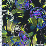 SP - NP2644 Paisly Mazely Nylon Spandex Digitally Wet Print - Spandexbyyard