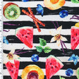 SP - NP2645 Fruity Picnic Nylon Spandex Digitally Wet Print - Spandexbyyard